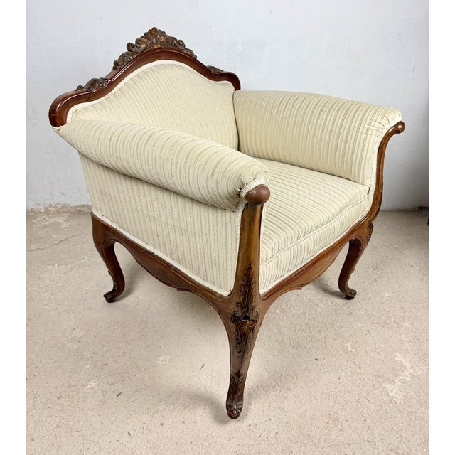 Louis XV French Armchairs, 1960s, Set of 2 For Sale - Image 11 of 14