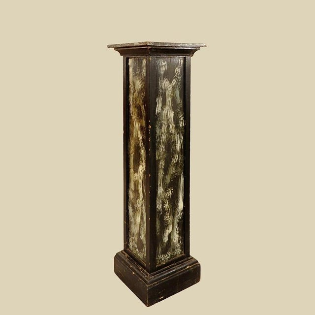 Antique Painted Wooden Column, 1930s For Sale - Image 15 of 15