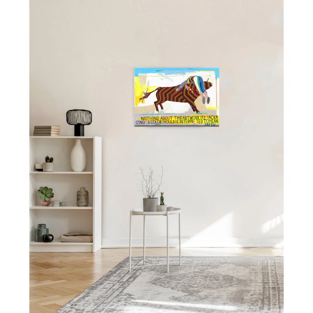 Textile "Loser #7" Original Artwork by Fabio Coruzzi For Sale - Image 7 of 8