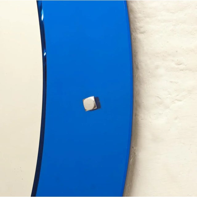 Mid-Century Modern Oval Mirror from Cristal Art, 1960s For Sale - Image 3 of 7