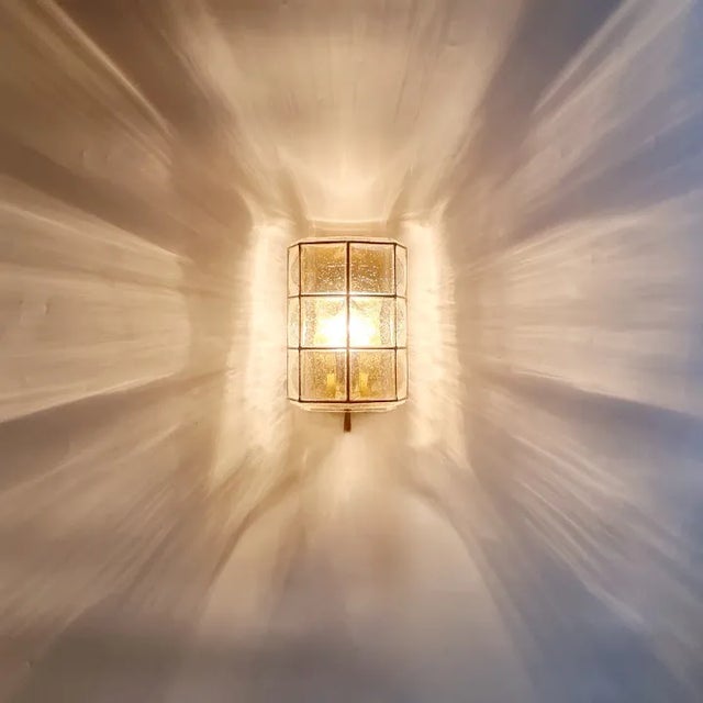 Transparent Mid-Century Glass Wall Lights/Sconces From Limburg, Germany, 1960s For Sale - Image 8 of 12