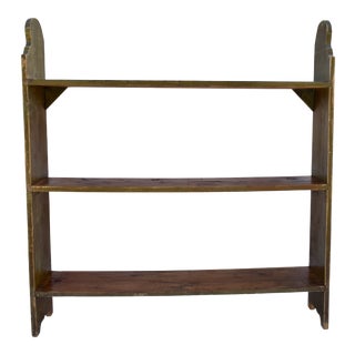 Painted Pine Bucket Bench or Utility Shelves, Circa 1920 For Sale