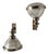 Vintage Chrome Wall Lights with Fresnel Glass, 1960s, Set of 2 For Sale
