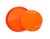 Saint Tropez Round Tray Set of 2 - Orange For Sale In Chicago - Image 6 of 10