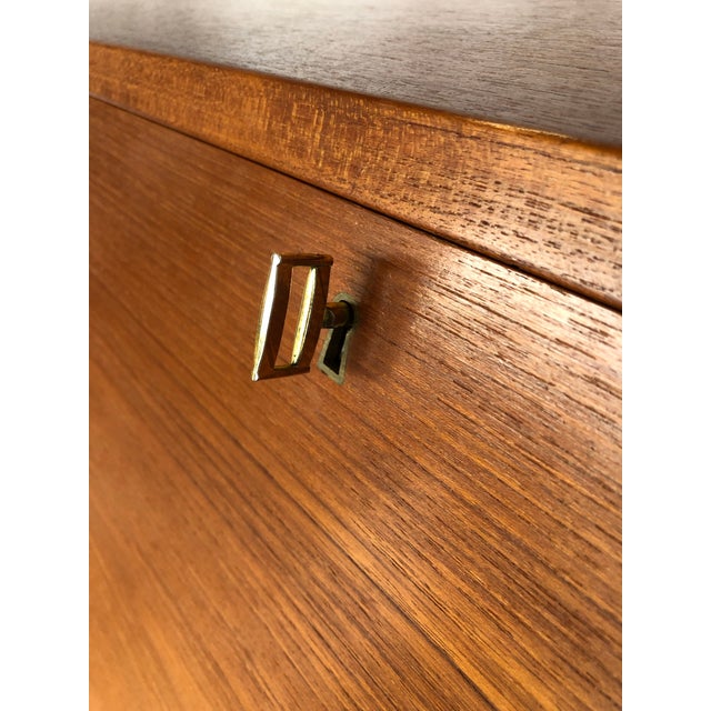 1960s Teak Secretary Desk by Arne Wahl Iverson for Vince Mobelfabrik For Sale - Image 12 of 12