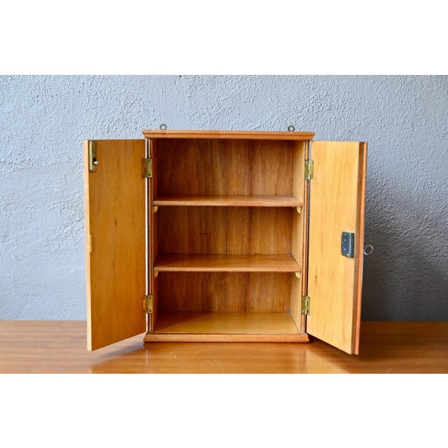 Small Vintage Bohemian Wall-Mounted Pharmacy Cabinet, 1960s For Sale - Image 9 of 11