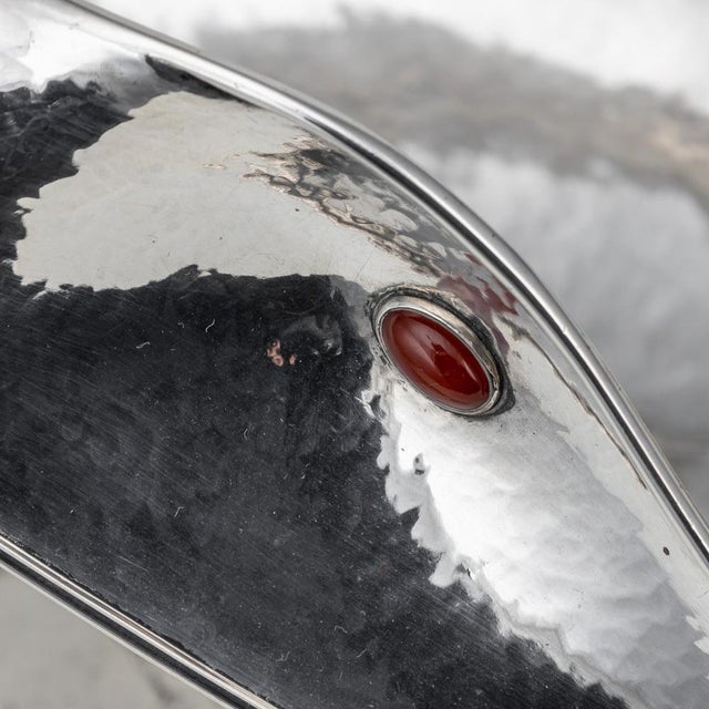 Italian Silver Baguette Tray in the form of Swan by Finzi, 1970s For Sale - Image 9 of 16