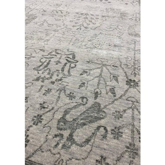 Textile 1990s Handwoven Transitional Agra Area Rug 9x12 For Sale - Image 7 of 10