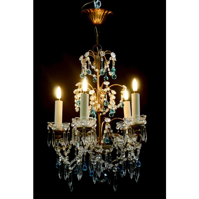 Vintage Italian Chandelier, 1950s For Sale - Image 6 of 8