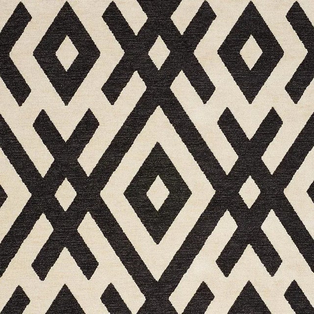 Contemporary Schumacher Equix Fabric in Black For Sale - Image 3 of 3