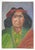 Textile Early 20th Century Folk Art Native American Portrait Painting For Sale - Image 7 of 7