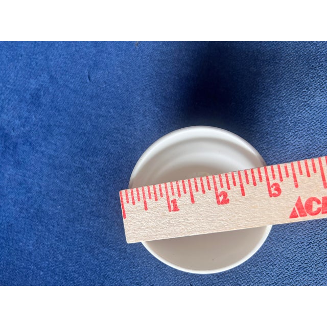 Ceramic 1980s Piero Formasetti Milano Italy Appetizer Bowl B & W Trinket Ring Italian Designer For Sale - Image 7 of 10