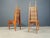 Sculptural post modern dining chairs model 'calcar' by Benoit Lange. Gorgeous, hand crafted dining chairs with an amazing...
