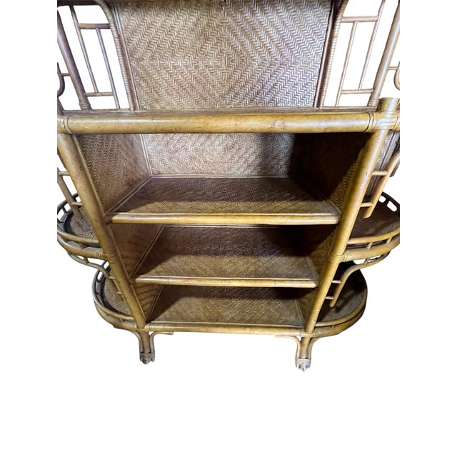 Vintage Rattan Dry Bar by Lexington Furniture Industries For Sale - Image 6 of 12