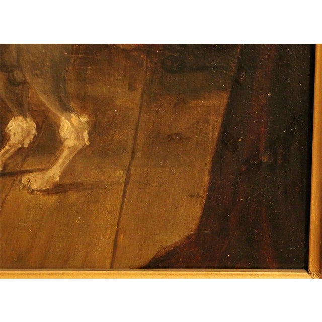 Dutch Family Scene, 17th Century, Oil Painting on Canvas, Framed For Sale - Image 8 of 12
