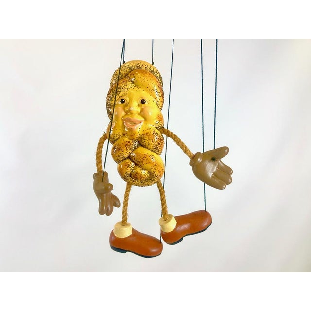 Vintage Handcrafted German Challah Bread Marionette Puppet, 1970s For Sale - Image 3 of 12