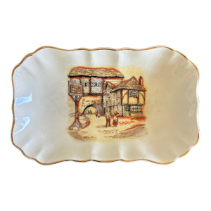 Vintage Sandland Ware "The Jolly Drover" English Pub Scene Soap Dish