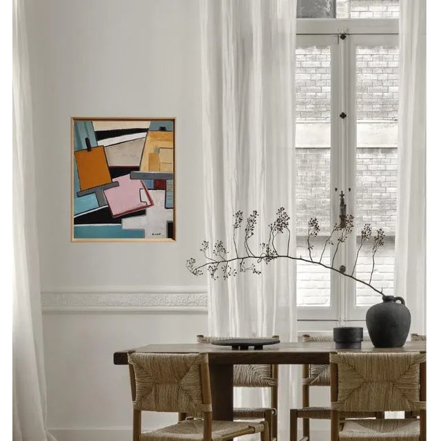 Equilibre Geometrique, Abstract, Cubism, Contemporary Framed by Sophie Dumont For Sale - Image 9 of 9