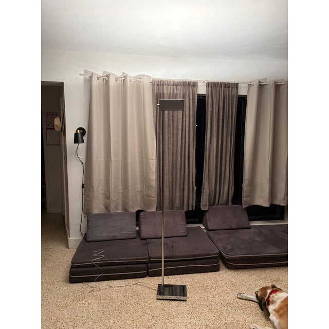 1970s Chrome Torchere by Casella, Floor Lamp For Sale - Image 10 of 17