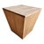 Striking Rustic Pyramid Wooden Chest - Versatile Modern Accent For Sale