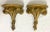 Hollywood Regency Mid 20th Century Rose Bouquet Wood Wall Brackets- a Pair For Sale - Image 3 of 12