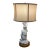 Antique White Porcelain Figural Lady Table Lamp For Sale