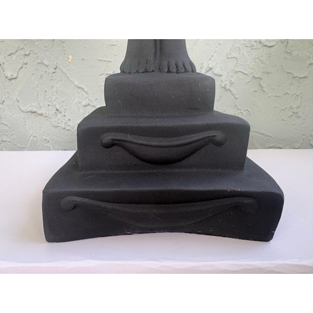 Late 20th Century Large Art Deco Revival Nude Woman Figural Table Lamp For Sale In Orlando - Image 6 of 10