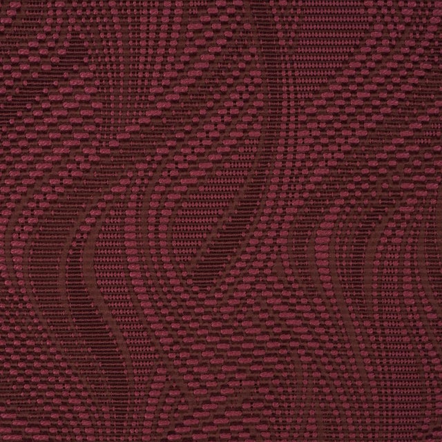Schumacher Schumacher Quilted Waves Indoor/Outdoor Fabric In Merlot For Sale - Image 4 of 6