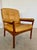 Vintage Swedish Tan Leather and Wood Lounge Chair by Göte Möbler, 1970s For Sale - Image 17 of 18