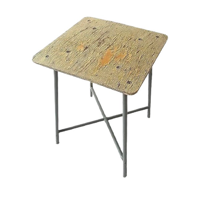Vintage Belgian Industrial Stool, 1960s For Sale
