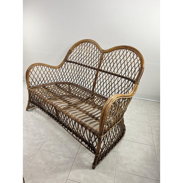 Mid-Century Modern Mid-Century Bamboo Sofa, 1960s For Sale - Image 3 of 10