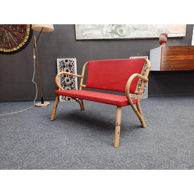 Mid-Century Bamboo Kitchen Bench, 1950s For Sale - Image 11 of 11