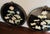 Black Chinoiserie Round Wall Art/Plaques With Mother of Pearl Inlay- A Pair For Sale - Image 10 of 12