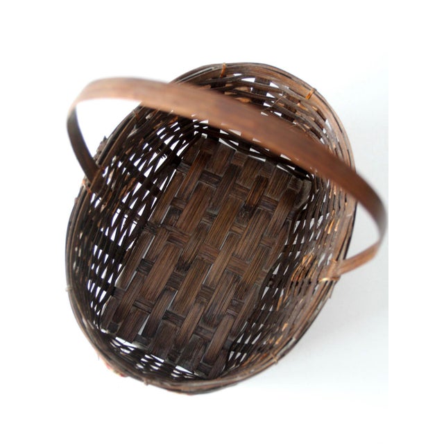 Vintage Woven Apple Basket For Sale - Image 15 of 17