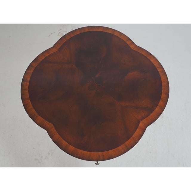 Wood Maitland Smith 8115-30 Mahogany Lamp Table For Sale - Image 7 of 18