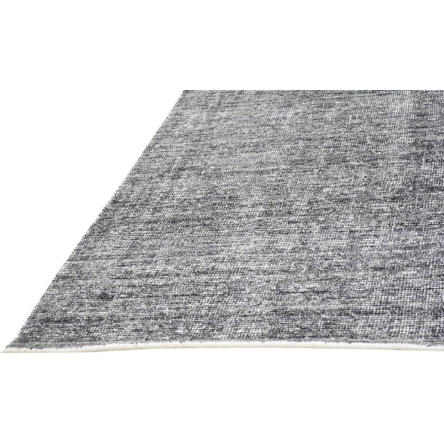 Modern Indian Handloom Wool/Bamboo Rug, 10'x14' For Sale - Image 4 of 5