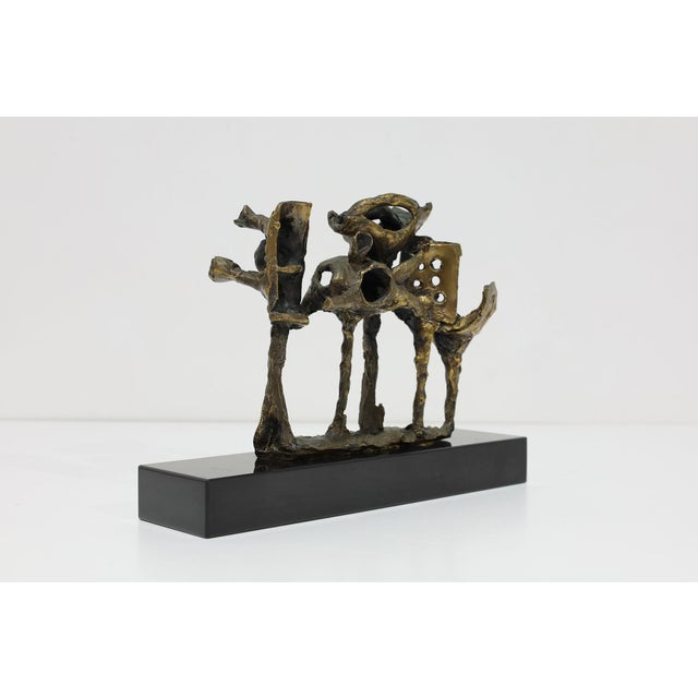 Mid 20th Century Abbott Pattison Patinated Bronze Sculpture, Signed, on Marble Base For Sale In Dallas - Image 6 of 9