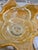 Late 20th Century Vintage Italian Murano Amber & Clear Starburst Glass Centerpiece Bowl For Sale - Image 5 of 9