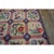 1930s Small Multicolor Geometric Roses Folk Art Antique American Hooked Wool Rug For Sale - Image 4 of 11
