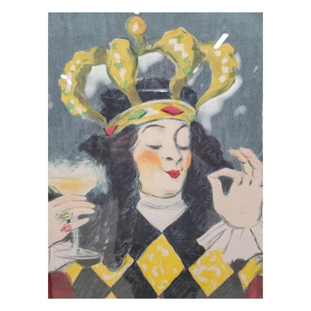 Art Nouveau Art Nouveau French Leonetto Cappiello Advertising Lithograph Poster, Framed For Sale - Image 3 of 9