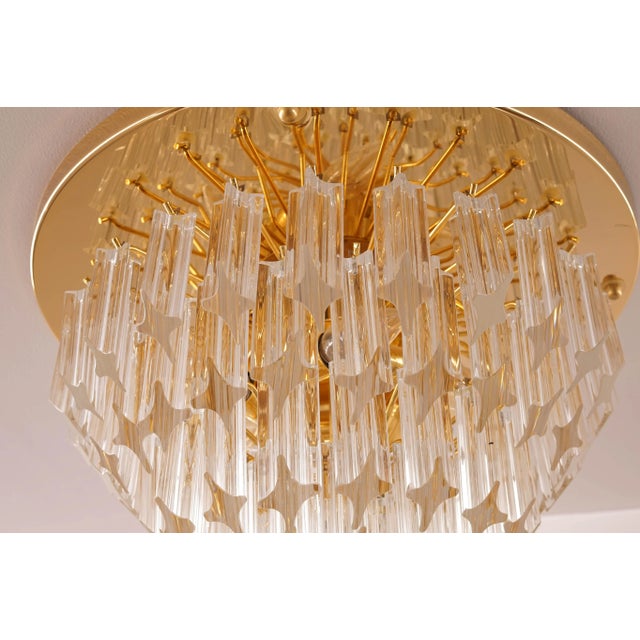 1960s Mid-Century Flush Mount with Murano Glass from Venini For Sale - Image 5 of 8