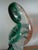 Bright Green Handblown Glass Italian Bird Sculpture For Sale - Image 8 of 8