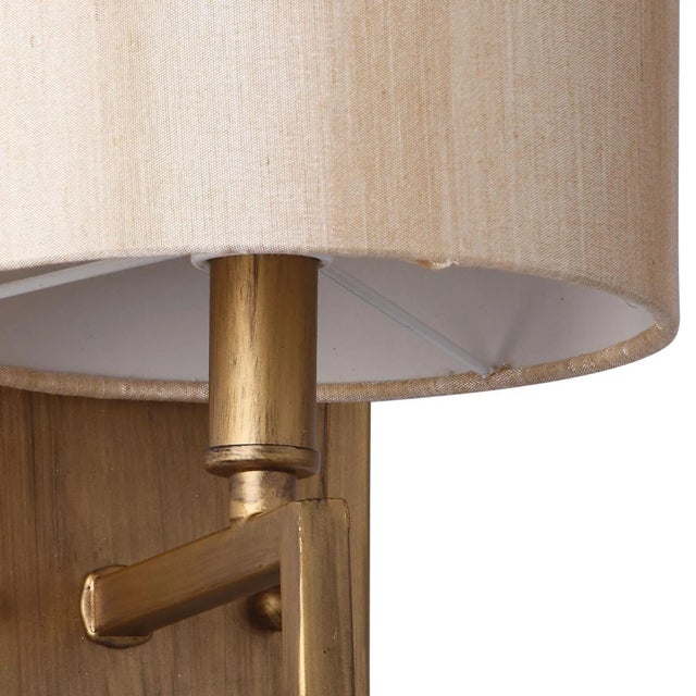 9.5 Inch H Sconce in Antique Gold - a Pair For Sale - Image 4 of 9