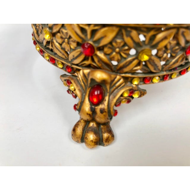Gold Jeweled Candle Holders Set of 2 Chairish