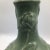 Vintage Celadon Style Climbing Rose Pattern Porcelain Vase For Sale - Image 11 of 13
