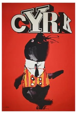 Cyrk Poster by Waldemar Swierzy, 1980s