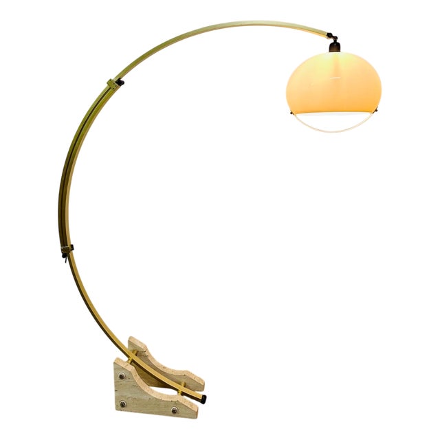 Vintage Arched Floor Lamp, 1970s For Sale