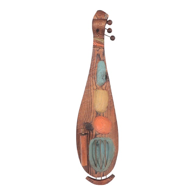 A Mid Century Modern Witco Tiki Guitar/Mandolin Wall Sculpture or