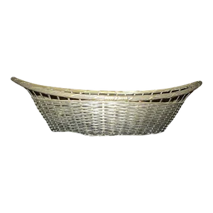 Early 20th Century Antique French Silvered Brass Wire Basket