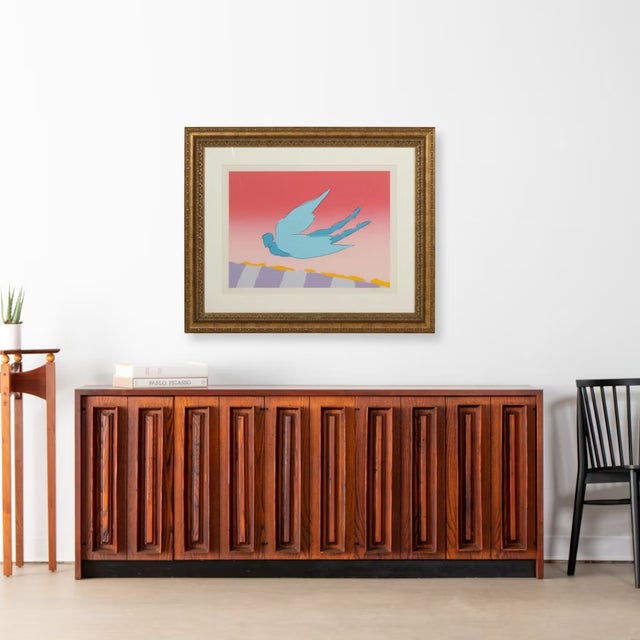 Peter Max "Pink Sky Flyer" Signed Limited Edition Print, Framed 1980s For Sale In Cincinnati - Image 6 of 9